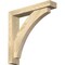 Ekena Millwork Thorton Block Rough Sawn Bracket w/ Offset Brace, Douglas Fir, 4"W x 20"D x 20"H BKT0402X20X20THR05RDF - alternate 1